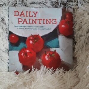 Daily Painting Art Book with Red and White Cover 7.5"X 8.5"